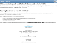 Tablet Screenshot of jeudevinememoriallibrary.org